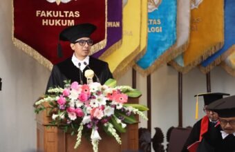 Prof. Zainal Arifin Mochtar dikukuhkan sebagai Guru Besar FH UGM, Kamis (15/1/2026) di Balairung UGM