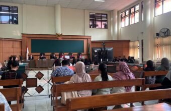 Sidang tuntutan Ketua Yayasan dan 11 Pengasuh Daycare Little Aresha di PN Kota Yogyakarta, Senin (12/10/2026) (Foto: Istimewa)
